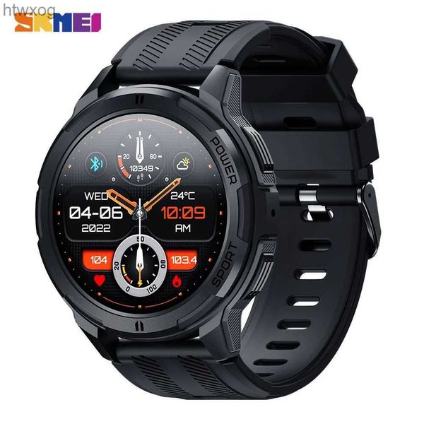 Orologi intelligenti SKMEI 410mAh AMOLED Smartwatch 1,43 pollici 1 ATM Impermeabile cardiofrequenzimetro Pedometro Chiamata Bluetooth Smart Watch per Android iOS YQ240125