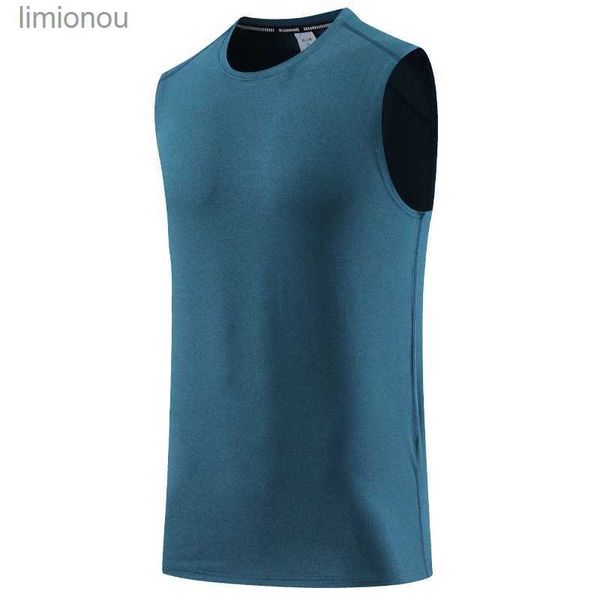 Herren Tank Tops Männer Bodybuilding Weste Kompression Schnell Trocknend Stretch Gym Ärmellose Sport Workout Singlets Sommer Nylon Lauf TankL240124