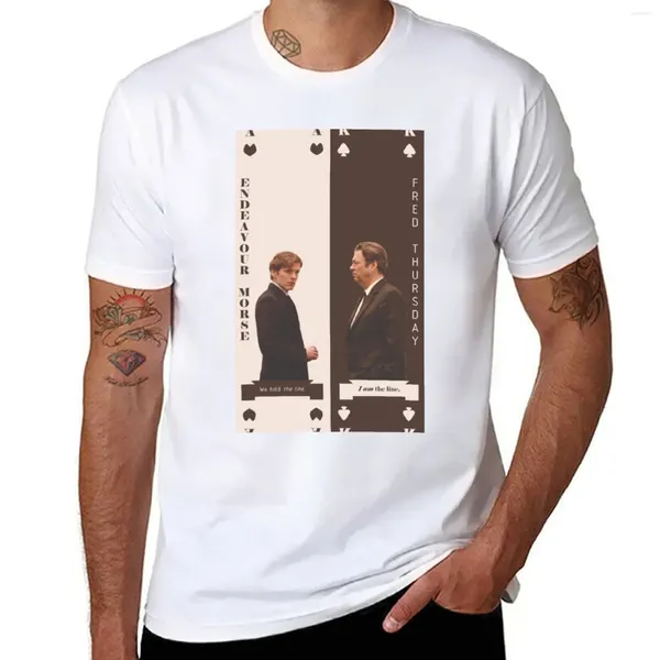 Männer Polos Ich bin die Linie- Fred Morse T-Shirt Anime Blank T-Shirts Sommertimen Plus Größe Schwergewicht für Männer