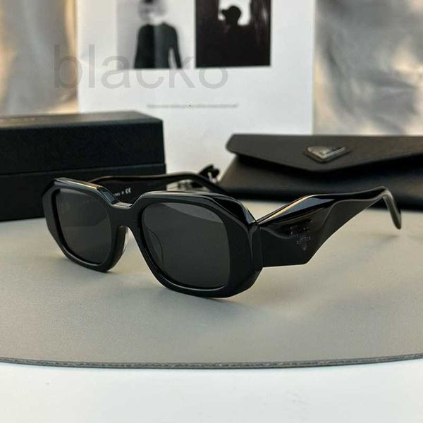 Óculos de sol Designer Novos óculos de sol, elegantes e modernos, garota picante, óculos de sol SPR17W resistentes a UV e minimalistas