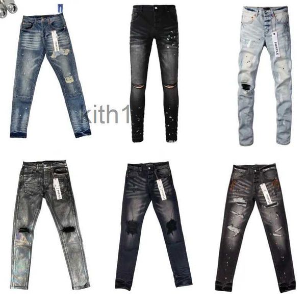 Mor Jeans Mens Tasarımcısı Kadınlar İçin Pantolonlar Siyah Pantolon Yüksek Kaliteli Nakış Kapit Yırtıcı Trendi Marka Vintage Pant Pant Pantolon İnce Jglf