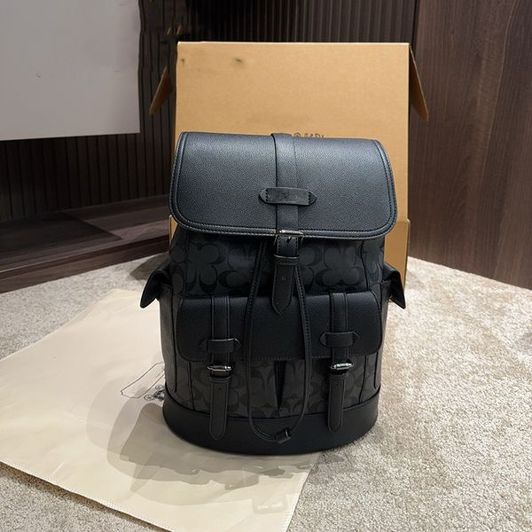 Herren-Reiserucksäcke, modischer Designer-Rucksack mit großer Kapazität, einzigartiges Design, Grace Tracks, luxuriös, lässig, langlebig, Leder-Trainingstaschen, Doppelschulter-Rucksack