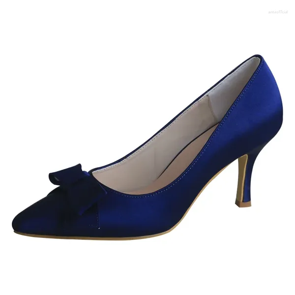 Scarpe eleganti Wedopus Moda per donna 2024 Festa da damigella d'onore da donna blu navy