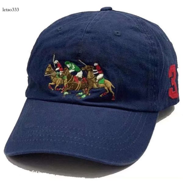 Polo Caps Designers Pai Chapéu Boné de Beisebol para Homens e Mulheres Marcas Famosas Algodão Ajustável Crânio Esporte Golfe Curvo Sunhat F1756161