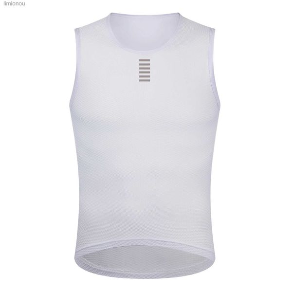 Herren-Tanktops RISESBIK Herren-Fahrrad-Basisschicht-Unterhemd, ärmellos, atmungsaktiv, Netzstoff, Radtrikot, Hemd, Weste, Unterwäsche, Fahrradkleidung, L240124