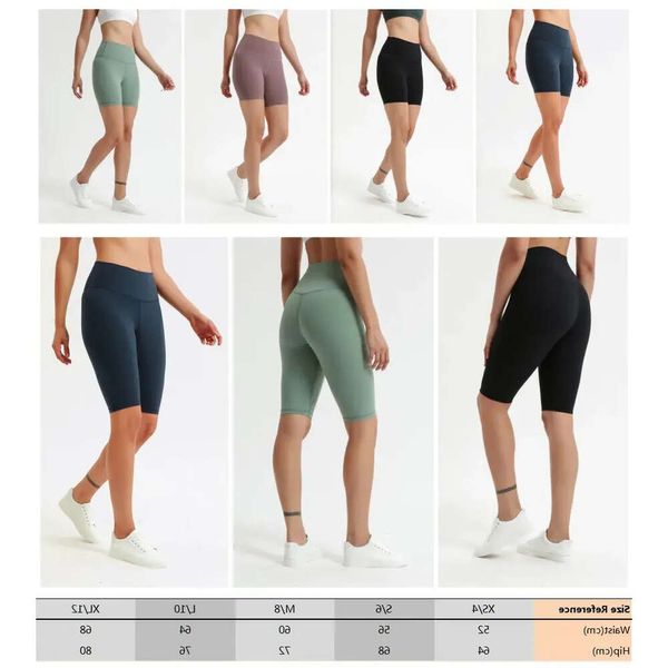 Modische Yoga-Kleidung, schlanke Yoga-Shorts, Outfit, Hosen, Oberschenkel, hohe Taille, Damen-Training, Fitnessstudio, einfarbig, Sport, elastisch, Fitness 62