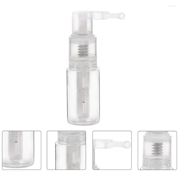 Bottiglie di stoccaggio Bottiglia spray per polvere secca Spruzzatore Ugello lungo Contenitore riutilizzabile Dispenser in plastica Viaggio vuoto