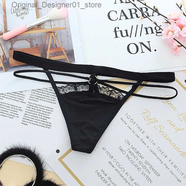 Slip Mutandine Donne sexy G String Thongs Biancheria intima da donna fasciatura perizoma mutandine di pizzo adorabili perizoma trasparenti perizoma tanga slip Q240126