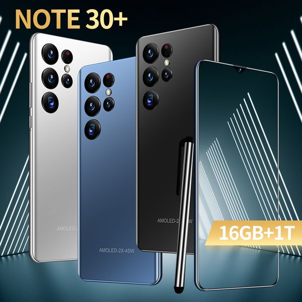 Grenzüberschreitendes Mobiltelefon Note30 Hot Sale 7,3-Zoll-Großbildschirm Android 8.1 (2 16) 5 Millionen Pixel All-in-One-Gerät