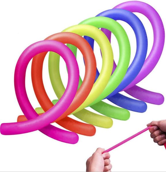 Corda elástica neon flexível 18*1cm corda elástica corda sensorial crianças novidade brinquedos material de escritório toy7359442