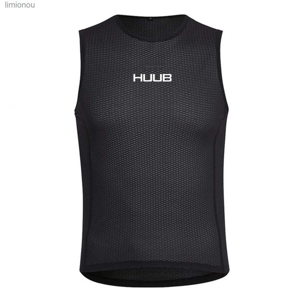 Homens Tank Tops Ciclismo Camada Base Mens Bicicleta Colete Bicicleta Undershirt Manter Seco Branco Preto Sem Mangas Ciclismo Jerseys Bicicleta SportsL240124