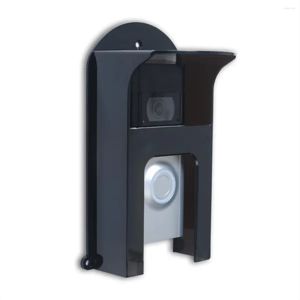 Campanelli Copertura antipioggia per campanello in plastica nera adatta per modelli ad anello Scudo protettivo impermeabile Video