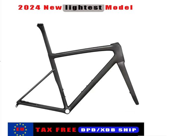 2024 SL8 Neue Malerei Carbon Road Fahrrad Rahmen T1100 Carbon Scheibenbremse SL Fahrrad Rahmen BSA Tretlager Mit Lenker DPD Versand