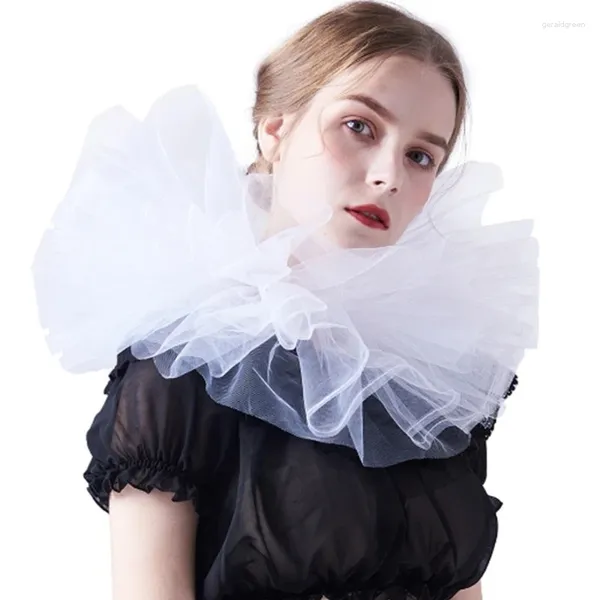 Laços Y1UB Meninas Jabot Collar Destacável Ruffled Victorian Falso Exótico Cosplay Gargantilha Performances