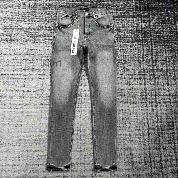Фиолетовые джинсы мужские дизайнерские антивозрастные приталенные повседневные Pu2023900 размер 30-32-34-36 HQRV