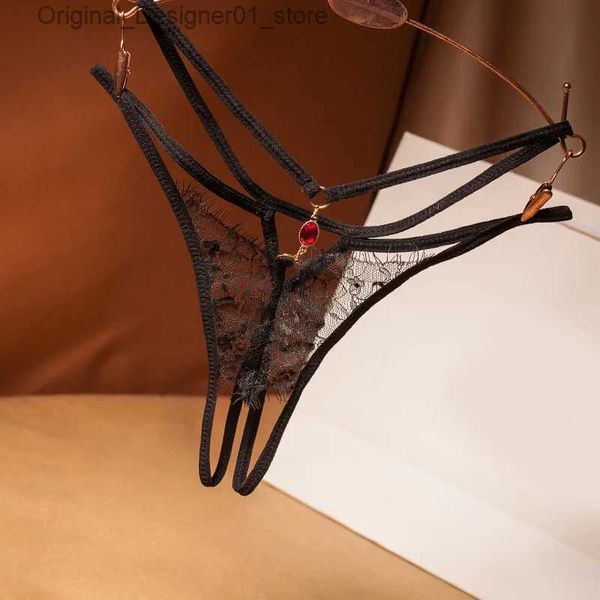 Cuecas calcinha venda quente roupa interior feminina lingerie sexy tangas e g string calcinha de renda t-back sem costura string g-string preto vermelho roupa interior q240126