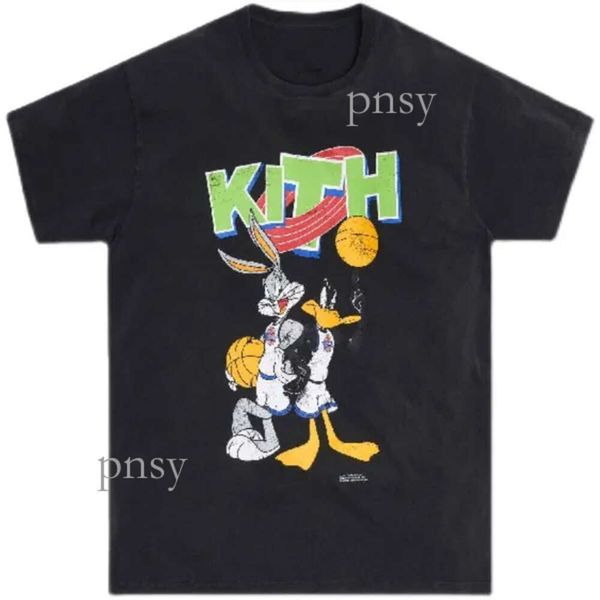 Designer kith t camisa de manga curta marca rap clássico hip hop cantor masculino wrld tóquio shibuya retro rua moda marca kith t camisa 842