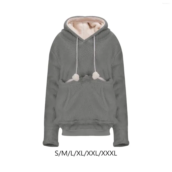 Kadın Hoodies Pet Sweatshirt Kadın Modaya Dönüş Giyim Üstü Sokak Giyim Drawstring Hoodie Açık Hava Sporları Tatil Yürüyüş İşleri Bahar