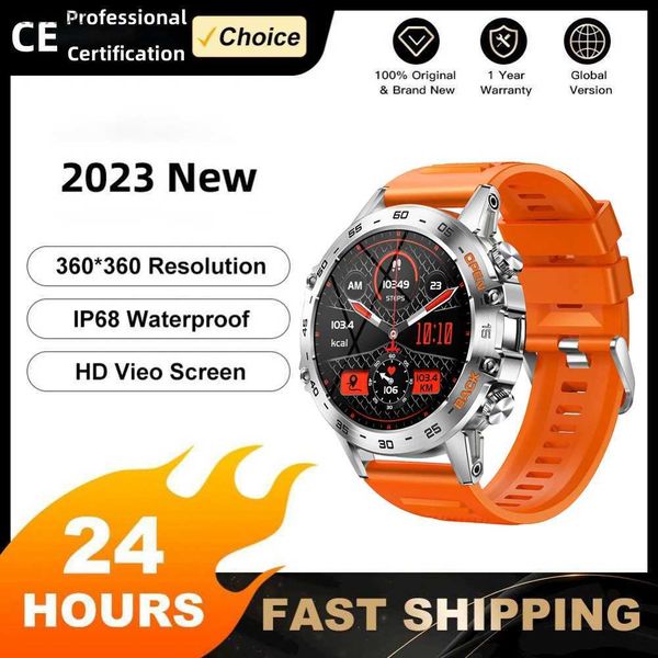 Умные часы K52 Профессиональные водонепроницаемые умные часы Плавание Дайвинг Водные виды спорта Смарт-наручные часы Мониторинг здоровья сна Мужчины Женщины Смарт-часы YQ240125