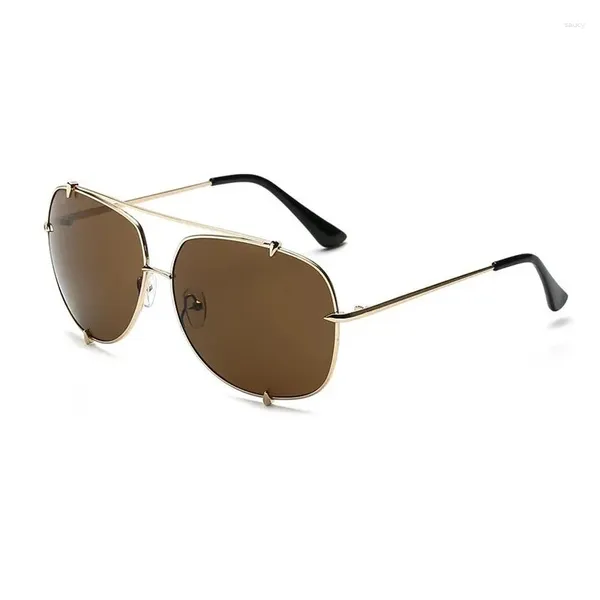 Sonnenbrille Unisex Pilot Modis feminino 2024 Luxus Frauen Männer Markendesigner Sonnenbrille Vintage UV400 Business