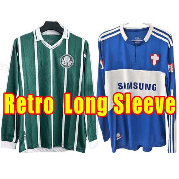 Camisas de futebol retrô Palmeiras 1993 1994 1996 1997 1999 2009 93 94 96 09 Edmundo Zinho Edilson Rivaldo Evair Roberto Carlos camisa clássica de futebol vintage