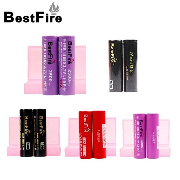 Otantik Best Fire IMR BMR 18650 Pil 2500mAh 3000mAh 3100mAh 3200mAh 3500mAh 30a 35a 40A Lityum Piller Stokta