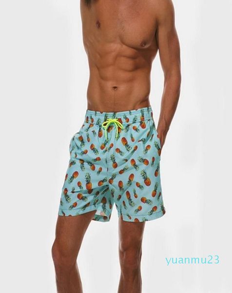 Calofe, bañador de secado rápido para hombre, pantalones cortos de playa para nadar, traje de baño para hombre, ropa de baño con bolsillo, calzoncillos para Surf, pantalones cortos