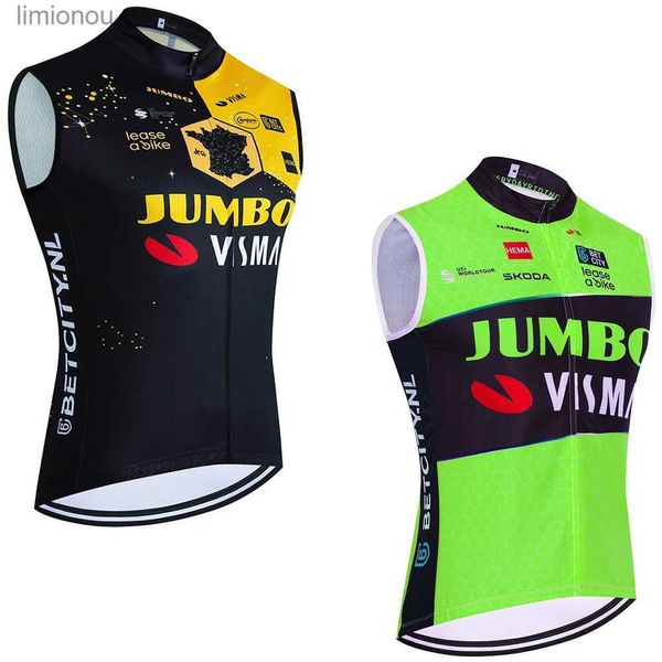 Regatas masculinas novo 2024 jumbo camisa de ciclismo secagem rápida equipe dos Emirados Árabes Unidos colete blusão masculino verão ropa ciclismo sem mangas camisa de bicicleta camisetal240124