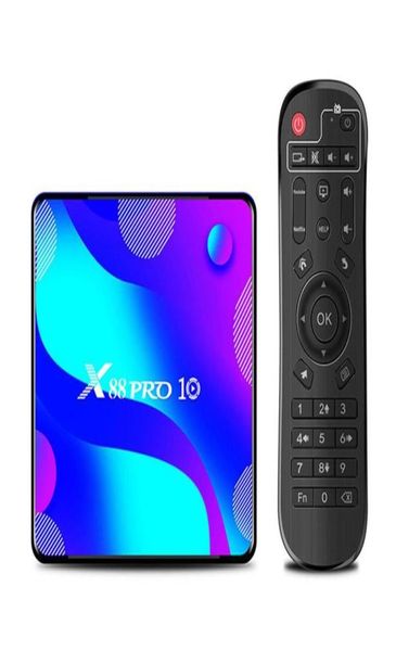 ТВ-приставка X88 PRO 10 Android 100 RK3318 32 ГБ 64 ГБ 128 ГБ 24G 5G Wi-Fi Bluetooth Smart TV VS H96 TX3 T95 телеприставка8998693