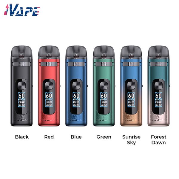 Uwell Crown X Pod System Kit 1500mAh 60W Display TFT da 5,3 ml Flusso d'aria regolabile DTL / RDL Vaping