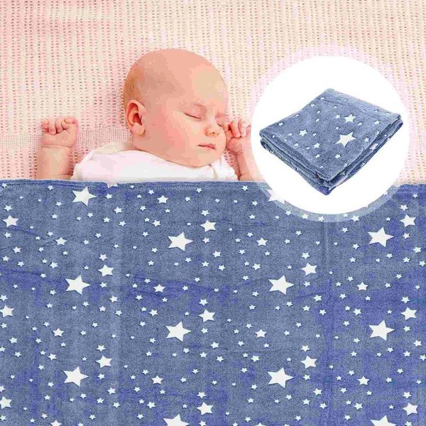 Cobertores Crianças Brilham no Escuro Cobertor Sofá Sofá Luminoso Fuzzy para Crianças Pesado Queimado Laranja