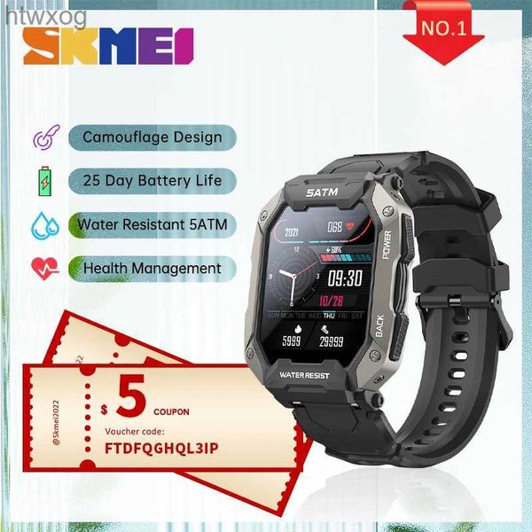 Relógios inteligentes SKMEI 1,71 polegadas Relógio inteligente masculino pedômetro natação esportes rastreador de fitness IP68 à prova d'água Bluetooth SmartWatch para Android ios YQ240125