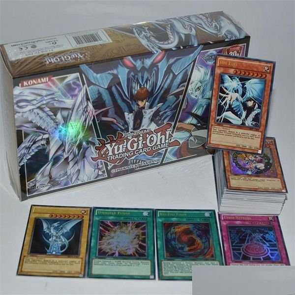 Kartenspiele Yuh 100-teiliges Set Box Holographic Yu Gi Oh Spielesammlung Kinder Junge Kinderspielzeug 221104 Drop Delivery Geschenke Puzzles Dhn7P