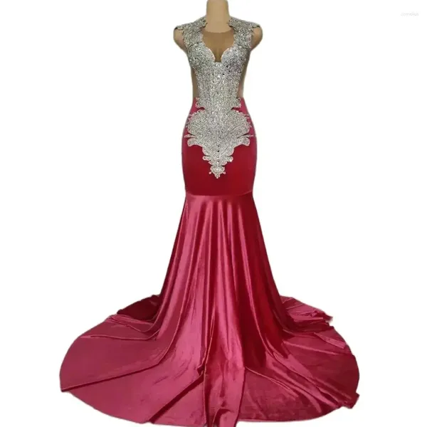 Bühnenkleidung Frauen Sexy Sängerin Tiefer V-Ausschnitt Strass Samt Enges Wickelhüfte Drag Partykleid Bankett Abend Poshoot Kleid