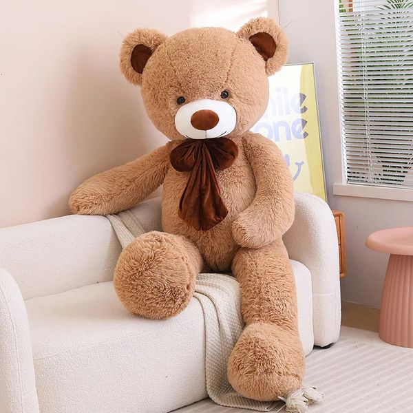 80/100 cm ours en peluche de grande taille jouet en peluche géant anniversaire cadeau de Saint-Valentin oreiller doux poupée barbecue petite amie 240124