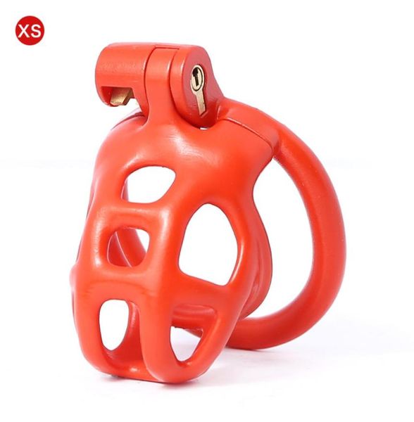 Nuovo design 3D Stampa Cock Cage Manicotto del pene Dispositivo maschile con serratura in plastica Anelli del pene Giochi per adulti Giocattoli del sesso per gli uomini1201294