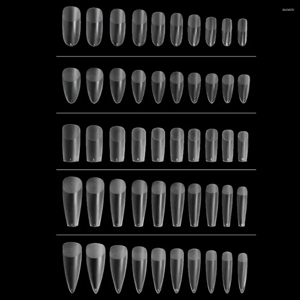 Unghie Finte 240 Pezzi Set Di Toppe Sottili Semi-smerigliate Forniture Per Unghie Impermeabili Per Arte Fai Da Te