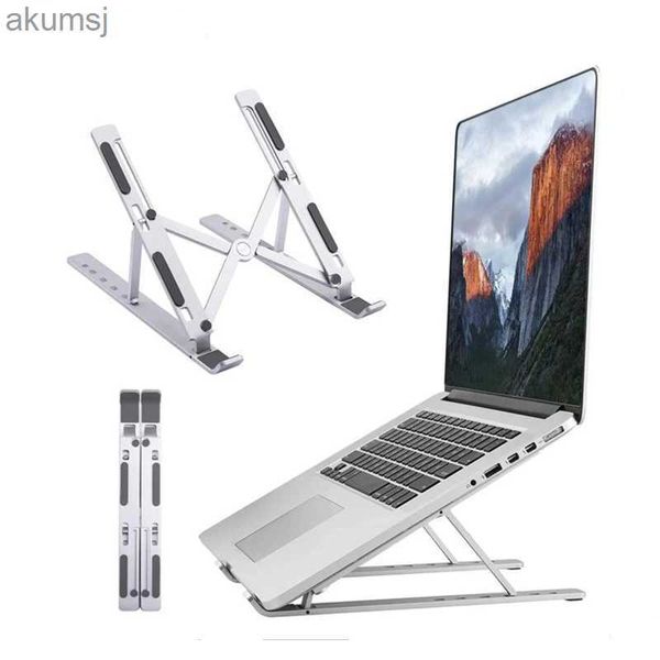 Tablet PC Stands Suporte para laptop dobrável em liga de alumínio Suporte para laptop ajustável Suporte para tablet Suporte para laptop portátil para Macbook Pro Air iPad Pro YQ240125