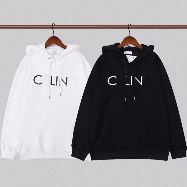 Mens Hoodies Designer Hoodie Clássico Mulheres Moletons Impresso Bordado Casual Solto Com Capuz Camisola Roupas High Street Algodão Tops Roupas