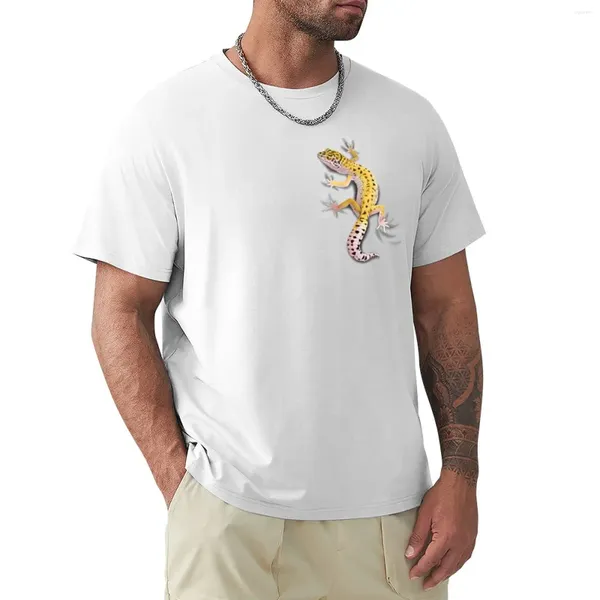 Мужские топы на бретелях, футболка с леопардовым принтом и гекконом, блузка, мужская одежда, облегающие футболки больших размеров для мужчин