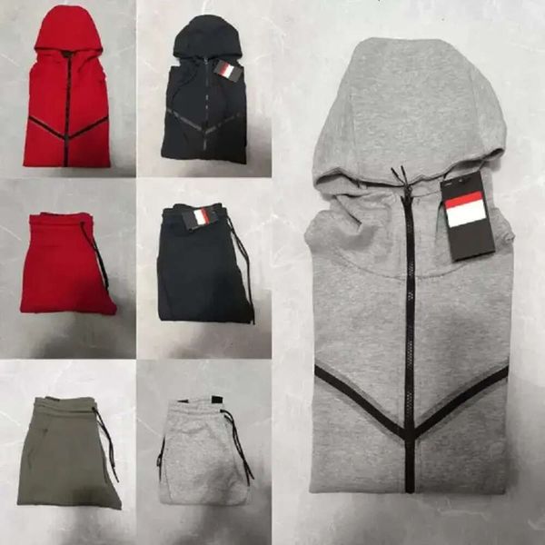 Tech Fleece Yüksek Nitelikler Erkek Trailtsuits Tech Sports Pants Hoodies Ceketler Uzay Pamuk Pantolonlar Adam Takip Dipleri Mans Jogger 171