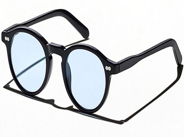 Óculos de sol de alta qualidade Johnny Depp Retrovintage Smallrim Militant UV400 4623145 unissex importado prancha fullset case OEM3649904