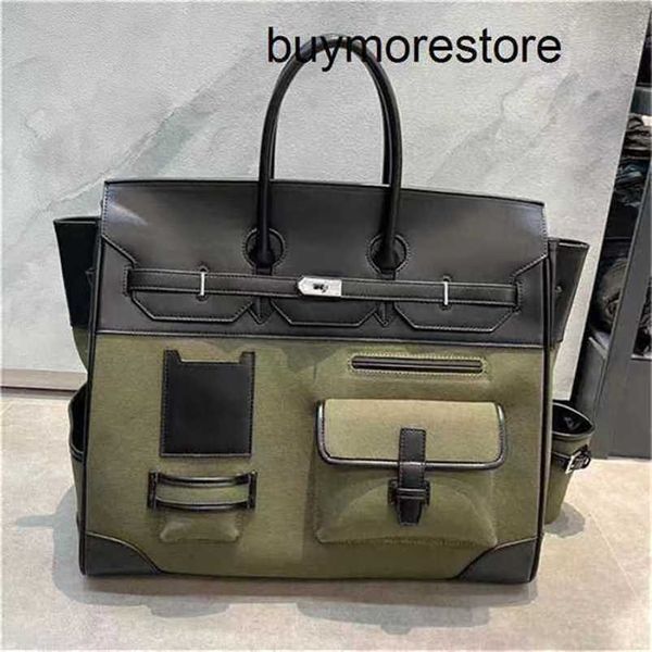 Luxus Rock Cargo Handtasche Canvas 7a Handswen Bags Echtes Leder Hong Kong Hohe Kapazität Advancedqq4VYJ