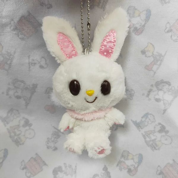 Me mell coelho brinquedo de pelúcia dos desenhos animados anime bonito kawaii chaveiro mascote chaveiro pequenos presentes meninas brinquedos 240122