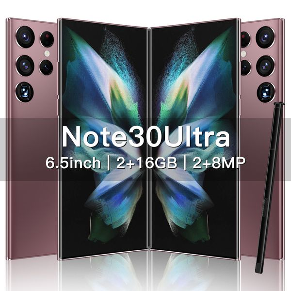 Note30ultra Новые продукты на складе Трансграничный 3G Android 2 16 Смартфон 6,7-дюймовый Заводская внешняя торговля