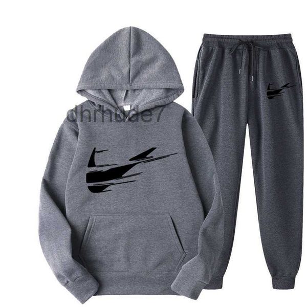 Novo Designer Hoodie Masculino Tracksuits Sweat Suits Outono Inverno Tech Fleece Hoodies Mens Jogger Jaquetas Calças Define Sporting Mulher Moda Casaco XWWL