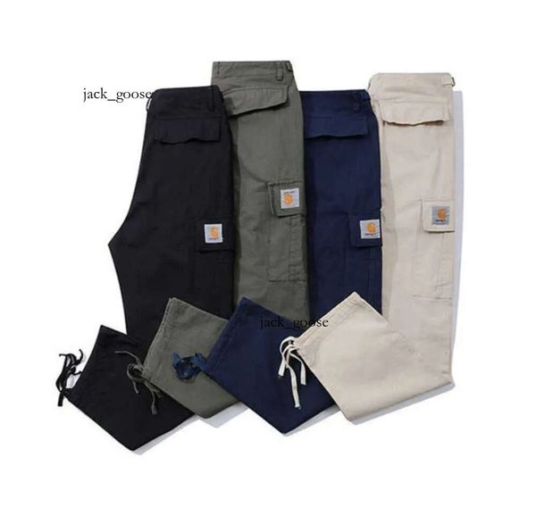 Carharrt Pantaloni da uomo Casual Uomo Lungo multi-tasca Pantaloni sportivi stile abbigliamento da lavoro Pantaloni larghi da uomo Hip Hop di alta qualità Designer allentato 751