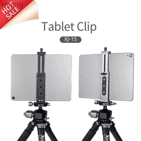 Tablet PC Stands Xj-15 Liga de Alumínio Universal Tablet Phone Stand Holder Clip Tripé Suporte Ajustável Tablet Holder Smartphone Ipad Stand YQ240125