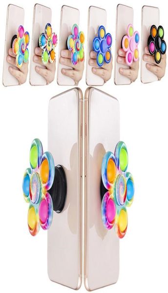 Игрушки Push Bubble Stick Прочность захвата Сенсорная игрушка Силиконовая подставка для телефона с антистрессовой тревогой Давление Finger Toys8354637