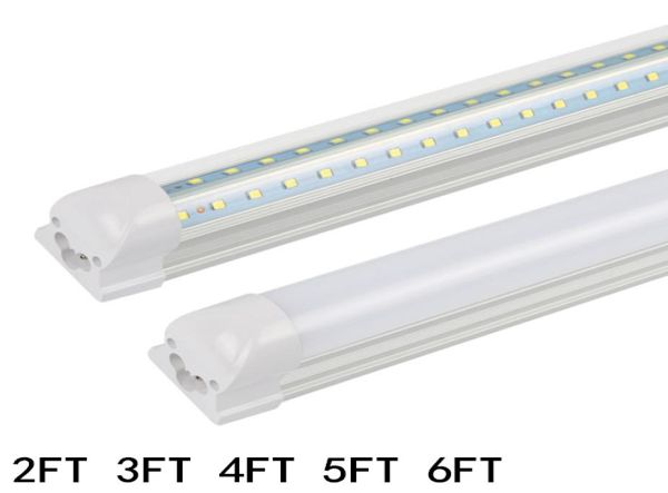 Tubo de luz LED de 4 pés T8 Suporte integrado VShaped 28W 3000LM AC 85265V 120cm FEDEX UPS3865302